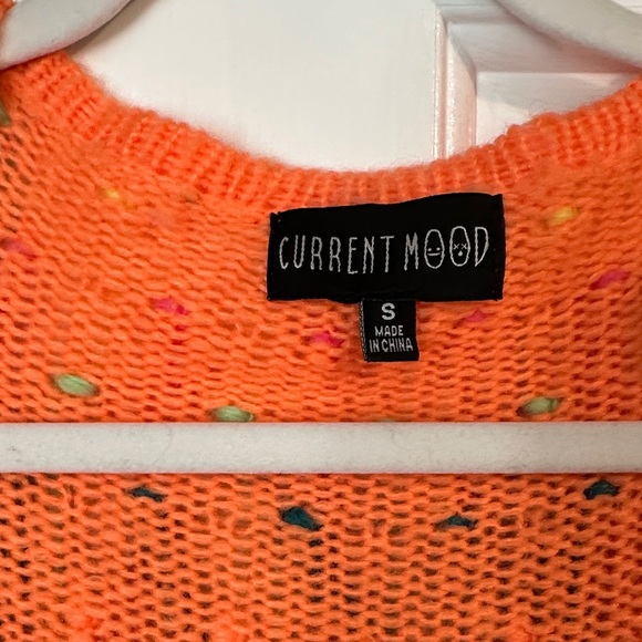 Current Mood Vibrant Orange Knit Top - Picture 2 of 5